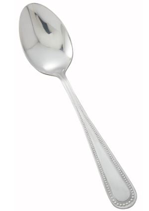 0005-10-Dots Tablespoon, 18/0 Heavyweight The Dots pattern features simple lines and elegant beading details around the handle and neck.  18/0 stainless steel Heavyweight Mirror finish