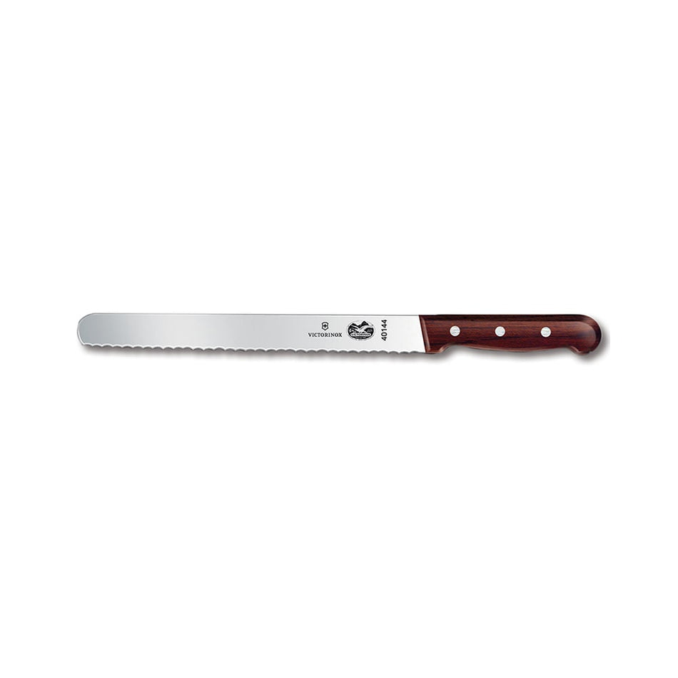 5.4230.25 - 10'' Serrated Slicer Knife w/ Wooden Handle