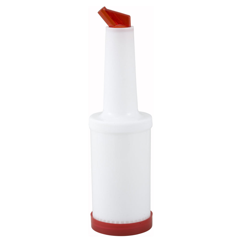 PPB-1R Liquor/Juice Pour Bottle - 1 Quart, Red