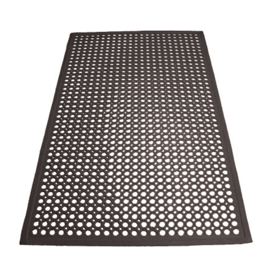 RBM-35K Rubber Floor Mats, Beveled Edge - Black