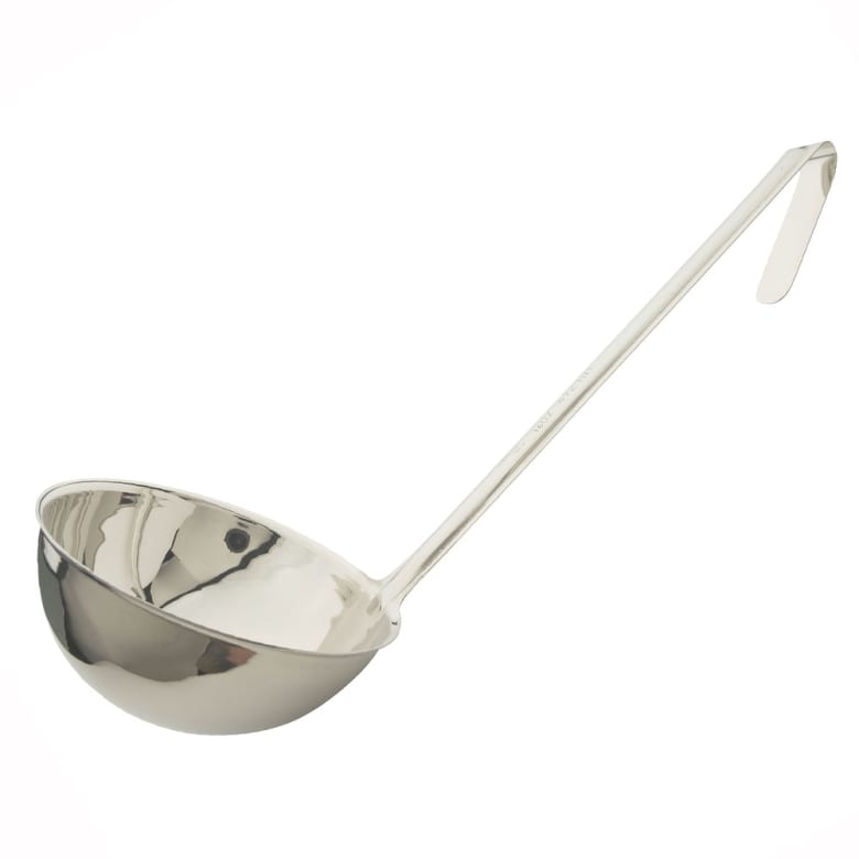 LDT-12 Ladle, 12 Ounce, Two-Piece, stainless steel