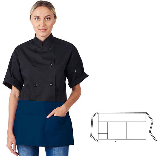 970-NY - 3-Pocket Waist Apron - Navy