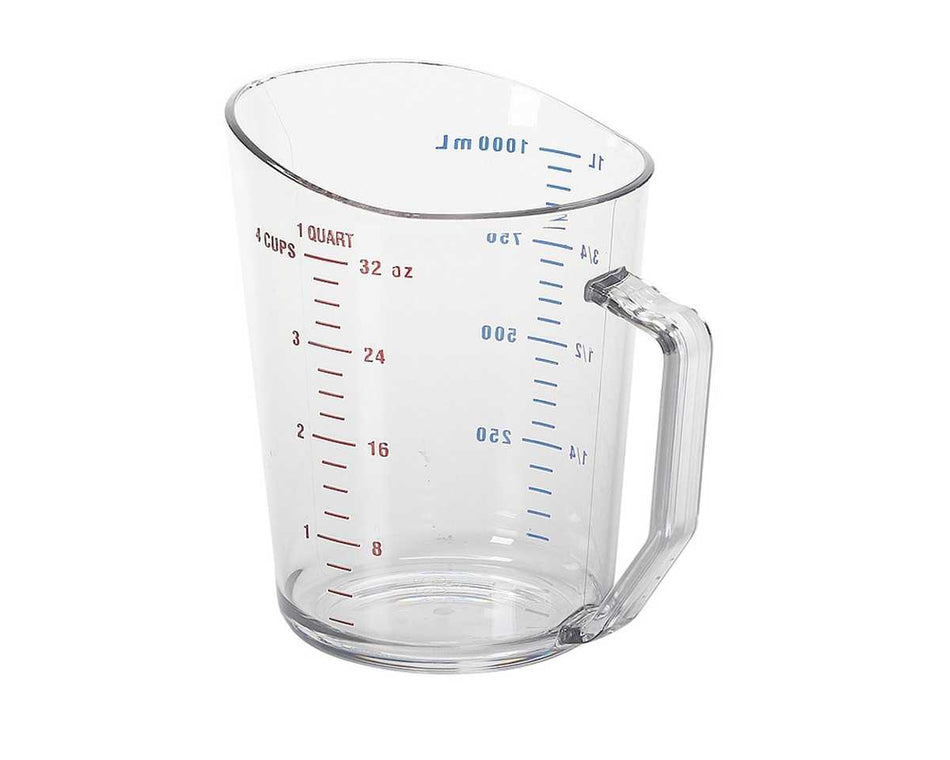 100MCCW135 Clear Polycarbonate Measuring Cup - 1 L
