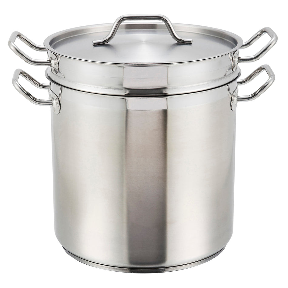 SSDB-20 stainless steel Double Boiler with Cover - 20 Quart