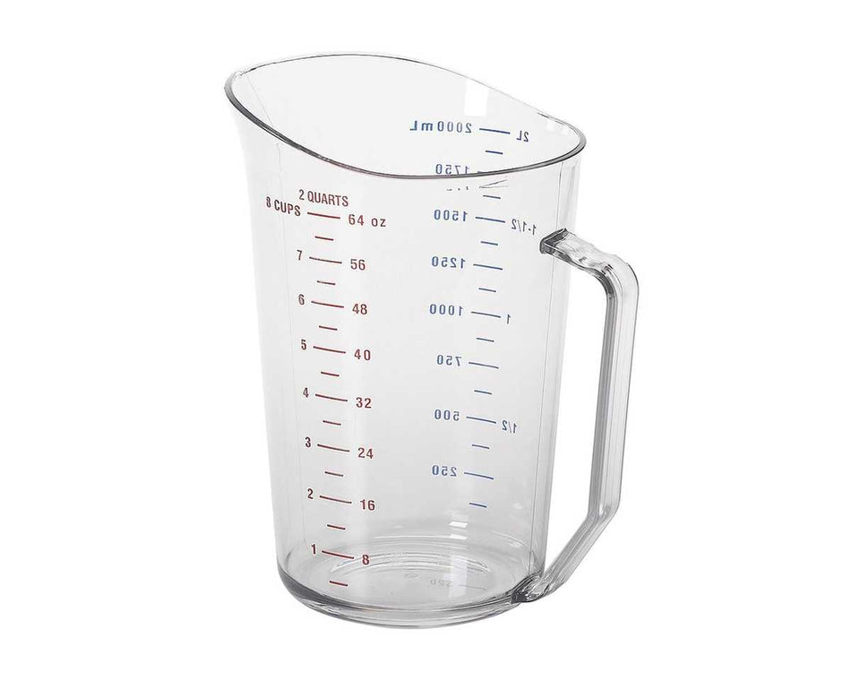 200MCCW135 Clear Polycarbonate Measuring Cup - 2 L