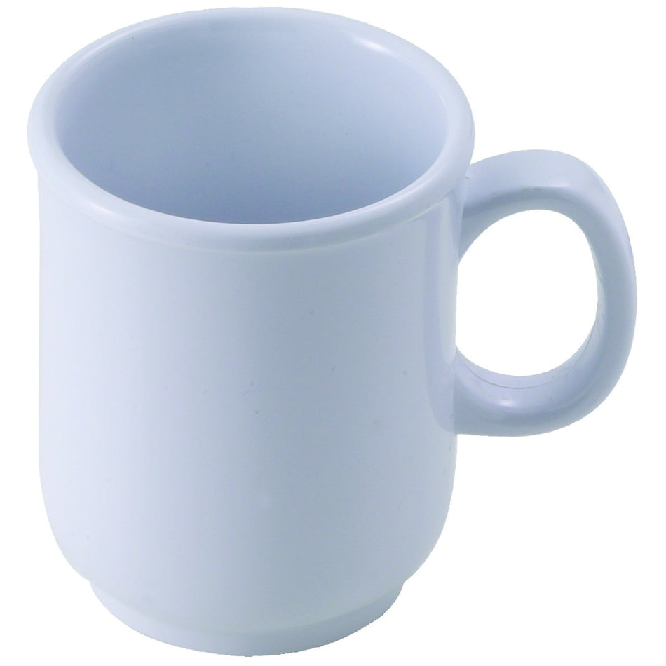 MMU-8W Melamine 8 oz Boulbous Mugs - White