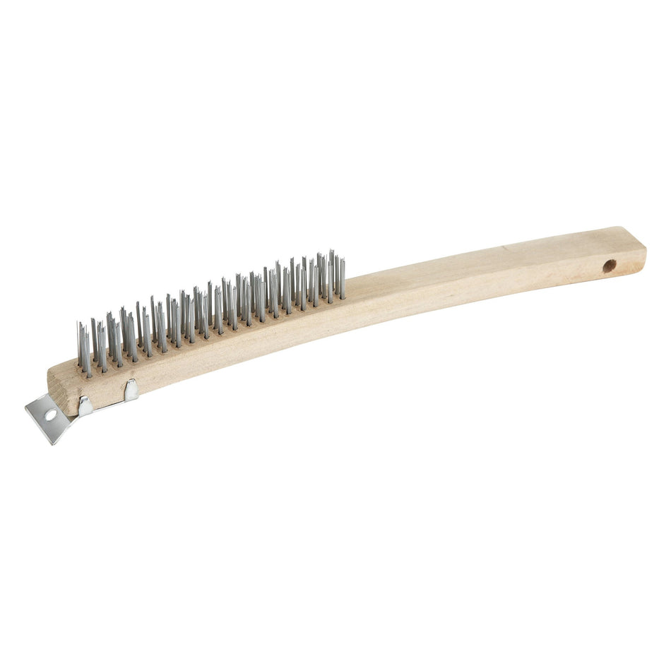 BR-319 14″ Scratch Brush with Wire Bristles and Scraper