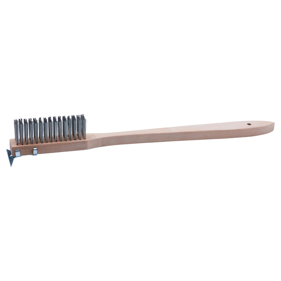 BR-500 20″ Scratch Brush with Wire Bristles and Scraper