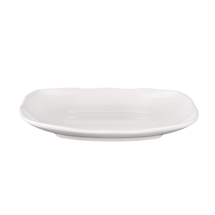White Tawon Oval Side Dish S