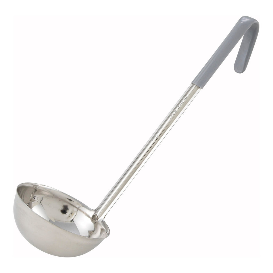 LDC-12 One-Piece stainless steel Ladle, Color-Coded Handles - 12 oz