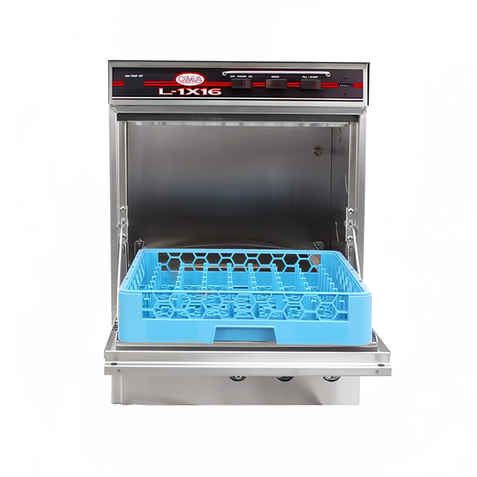L-1X16 W/HEATER - Under Counter Dishwasher, Low Temp W/ Heater, 16″H Clearance