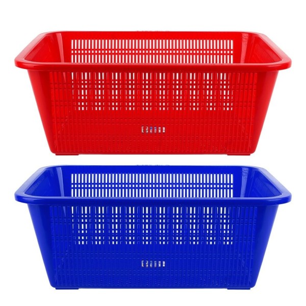 Plastic Deep Rectangular Strainer Basket - World 6