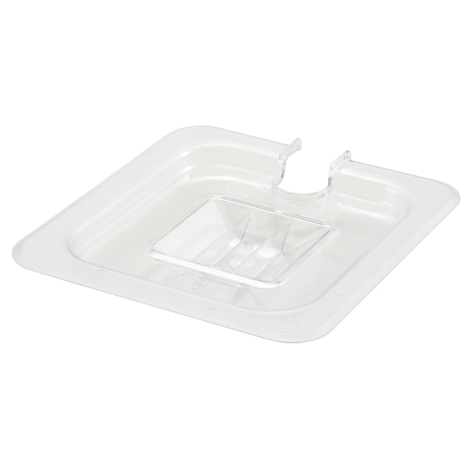 SP7600C Polycarbonate Food Pan Cover, Slotted - Sixth (1/6)