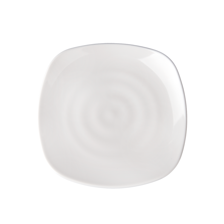 White Sagak Square Plate 10