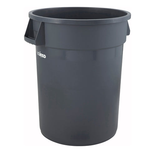 PTC-44G Heavy-Duty Round Trash Can Gray 44 Gallon