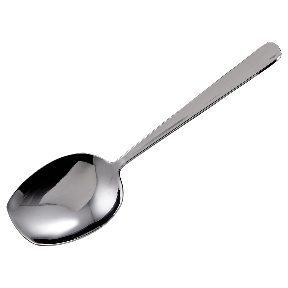 SRS-8 Serving Spoons, Flat Edge, stainless steel