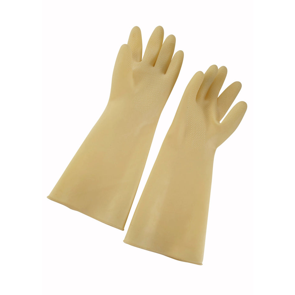 NLG-816 Natural Latex Gloves - Small, Yellow