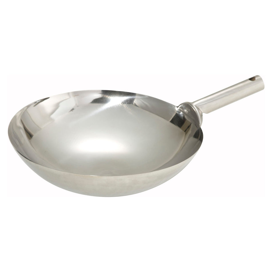 Wok-14W stainless steel Chinese Wok - 14″, Welded