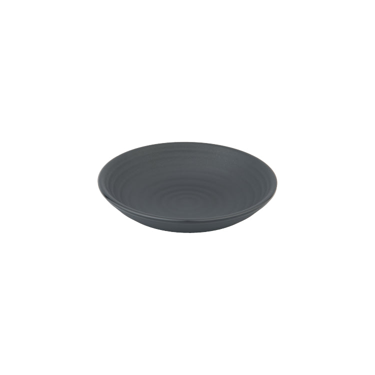 Black Dojagi Pottery Side Dish 6 1/2