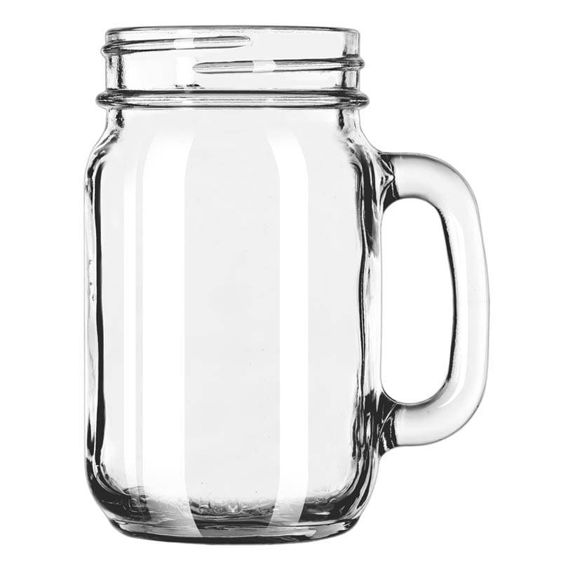97084 - Jars Handled Drinking Jar, 16 oz, 1 doz