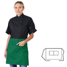 Load image into Gallery viewer, 930 HiLite Two Pockets 1/2 Bistro Apron Wrinkle Resistant (30″ W x 18″ H)