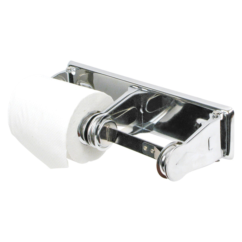 TTH-2 Toilet Tissue Holder, Double Roll, Chrome Plated