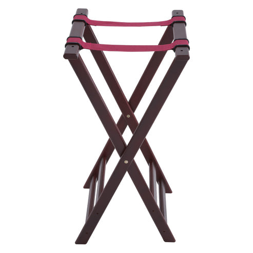 TR-34W - Folding Tray Stand, 32″ High - Mahogany