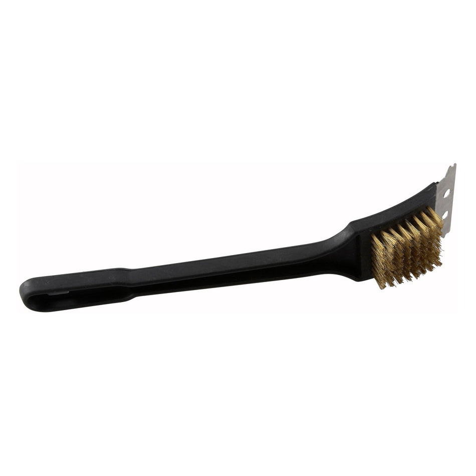 BR-12 12″ Oven & Grill/BBQ Brush with Scraper and Brass Bristles