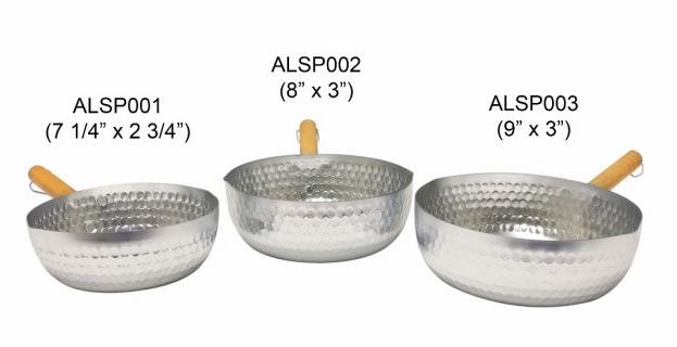 ALSP004 9" X 3" (22 CM) ALUMINUM SNOW FLAT PAN