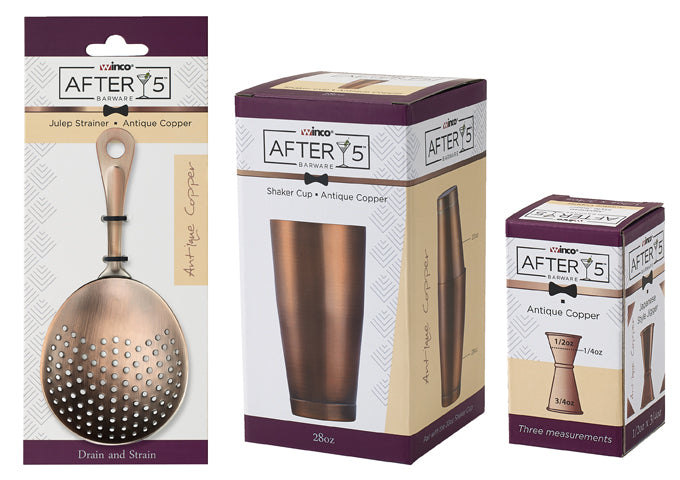 BABS-6AC ; After5™ Hawthorne Strainer, Antique Copper