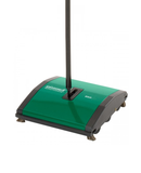 JL BG21 Sweeper By Bissell Comfort-grip handle 4 corner brushes for a better sweep Quiet no-motor system Cleans bare floors or carpet Durable, threaded handle 7.5″ cleaning path