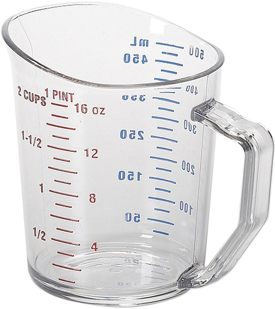 50MCCW135 Clear Polycarbonate Measuring Cup - 1 pt