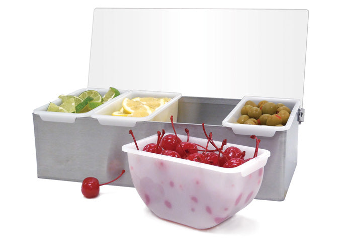 CDP-6 : Condiment Holder with Stainless Steel Base