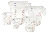 PMCP SET-25, 50, 100, 200, 400 Polycarbonate Measuring Cup with Color Graduations