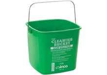 Load image into Gallery viewer, PPL-3G Cleaning Bucket   Green pail for soap solution Red pail for sanitizing solution Not for use with food products