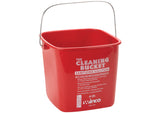 PPL-6R : Cleaning Bucket   Green pail for soap solution Red pail for sanitizing solution Not for use with food products