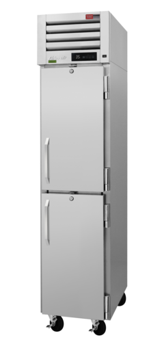PRO-12-2R-N - 27-1/4"D 2 Half Door Reach In Refrigerator - Top Mount