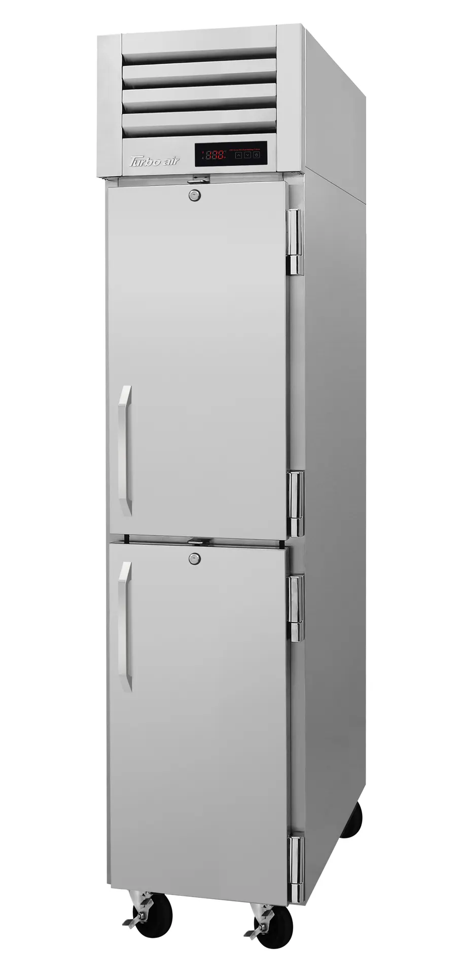 PRO-15-2H - 17-3/4" 2 Half Door Reach In Heated Cabinet - Top Mount