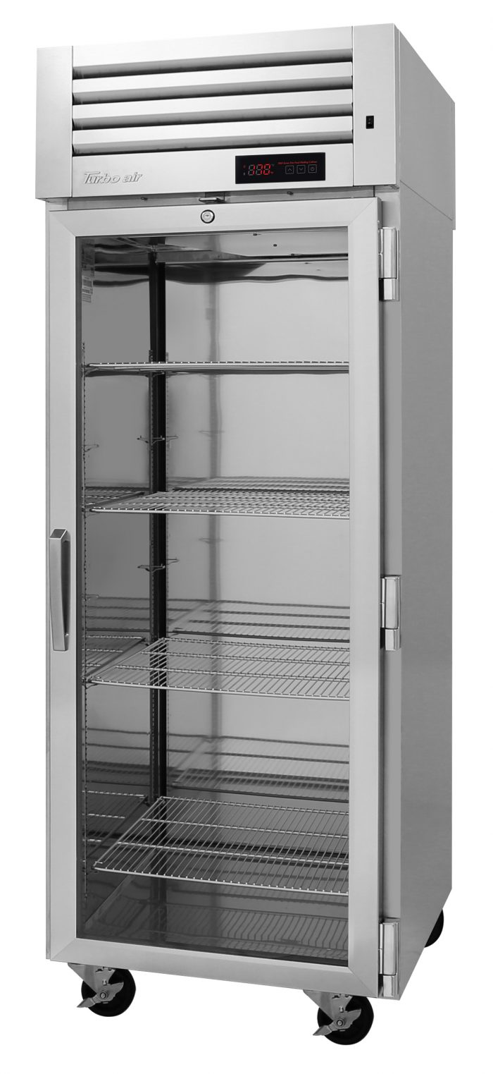PRO-26H2-GS-PT - 28-3/4" 1 Front Glass / 1 Back Solid Door Pass Thru Reach In Heated Cabinet - Top Mount