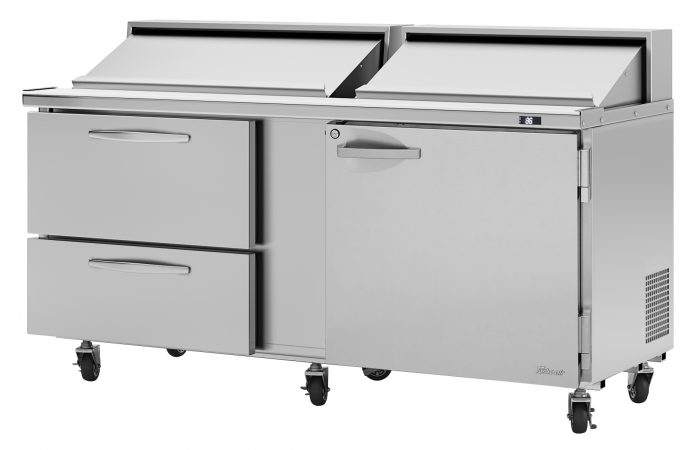PST-72-D2R(L)-N - 72-5/8" 2 Drawer 2 Door Sandwich/Salad Unit