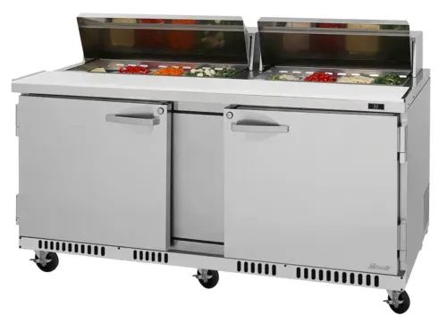 PST-72-FB-N - 72-5/8" 3 Door Sandwich/Salad Unit - Front Breathing