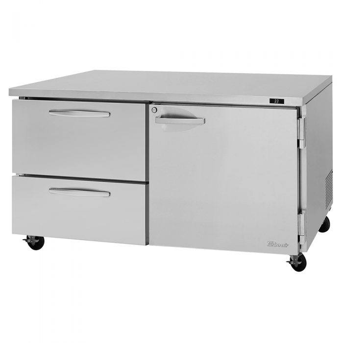 PUR-60-D2R(L)-N - 60-1/4" 2 Drawer 1 Door Undercounter Refrigerator