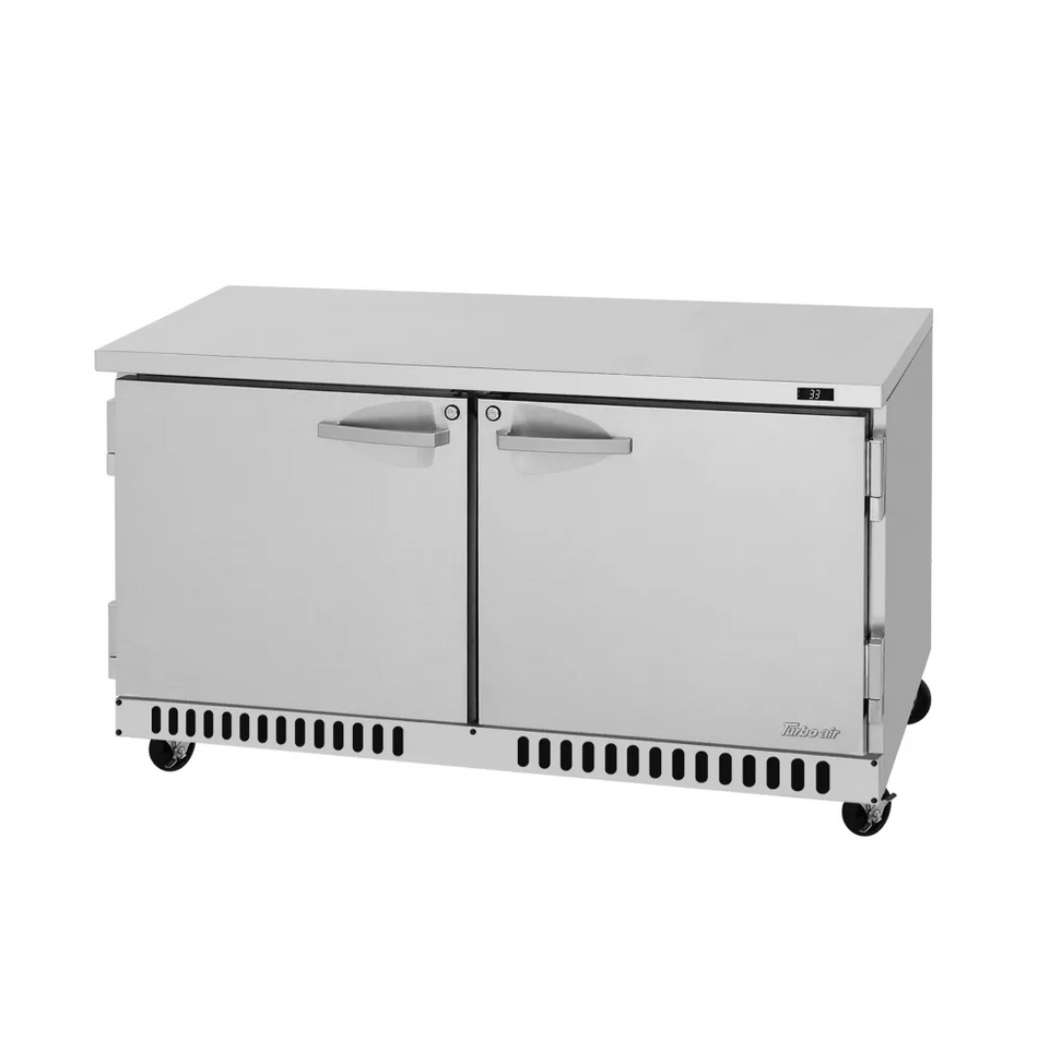 PUR-60-FB-N - 60-1/4" 2 Door Undercounter Refrigerator- Front Breathing
