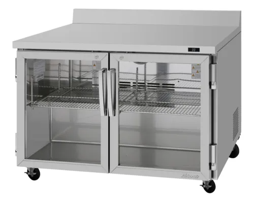 PWR-48-G-N - 48-1/4" 2 Glass Door Worktop Refrigerator
