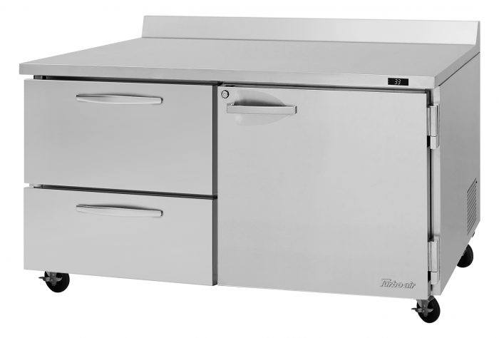 PWR-60-D2R(L)-N - 60-1/4" 2 Drawer 1 Door Worktop Refrigerator