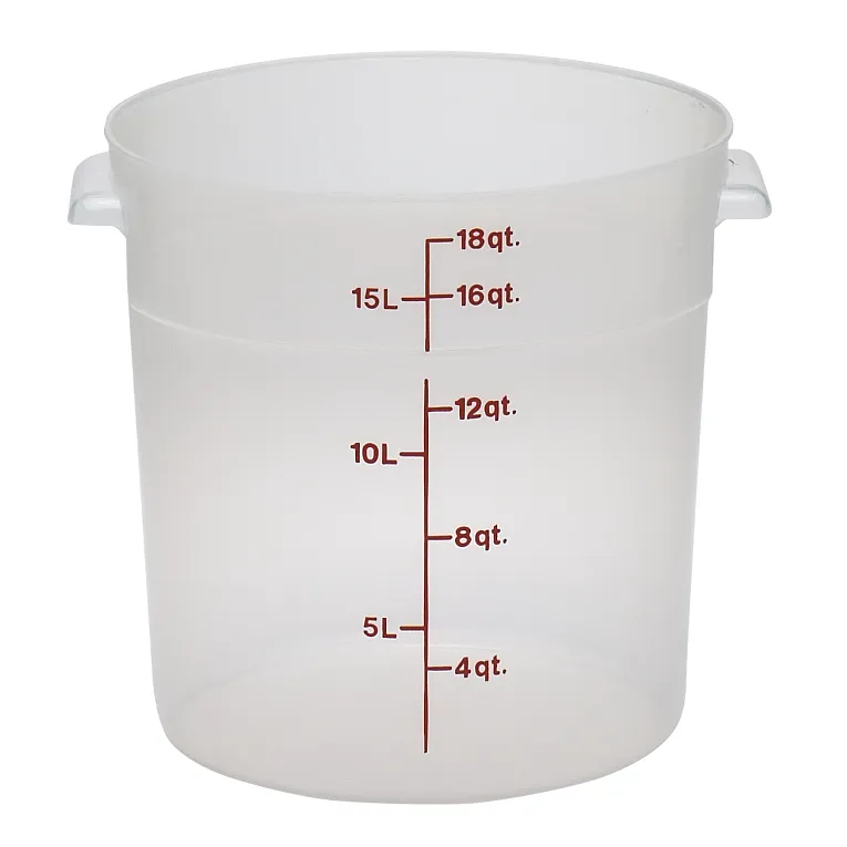 RFS18PP190 - Round Food Storage Container, Translucent, 18Qt