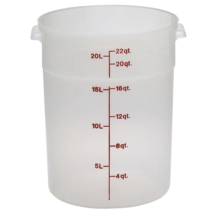 RFS22PP190 - Round Food Storage Container, Translucent, 22Qt