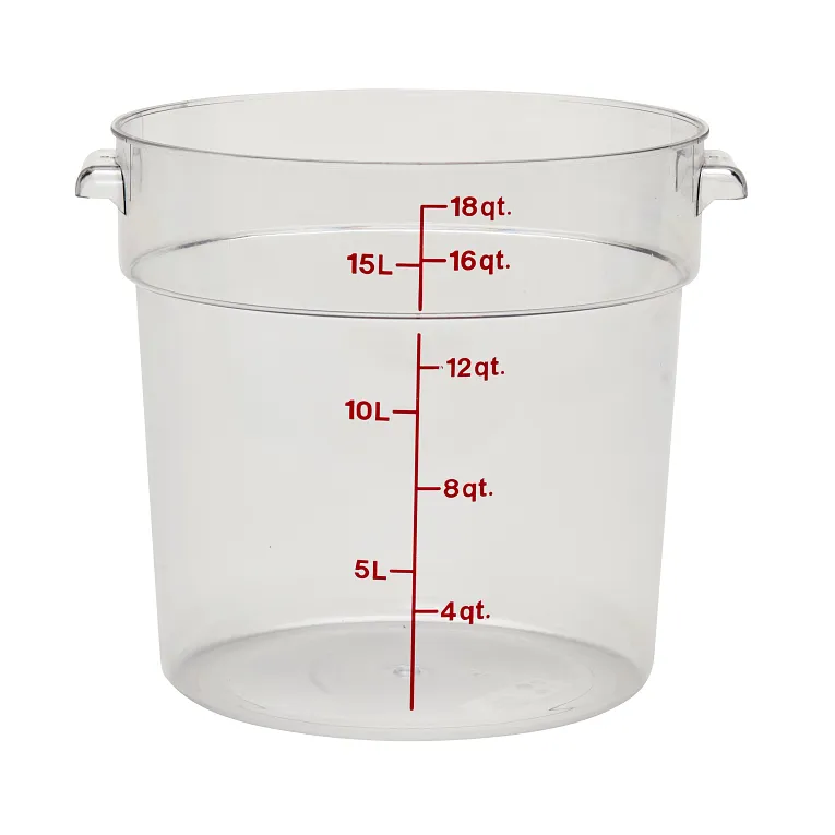 RFSCW18135 - Round Food Storage Container, Clear, 18Qt