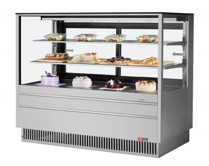 TCGB-60UF-CO-S-N - 60-1/2" Straight Glass Bakery Display Case - Combination