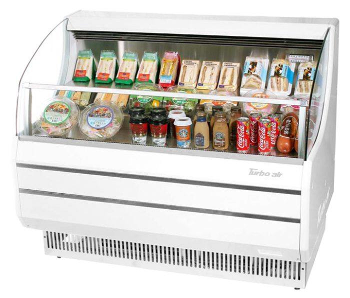 TOM-40SW-N - 39-1/8" Slim Line Horizontal Open Display Case - White